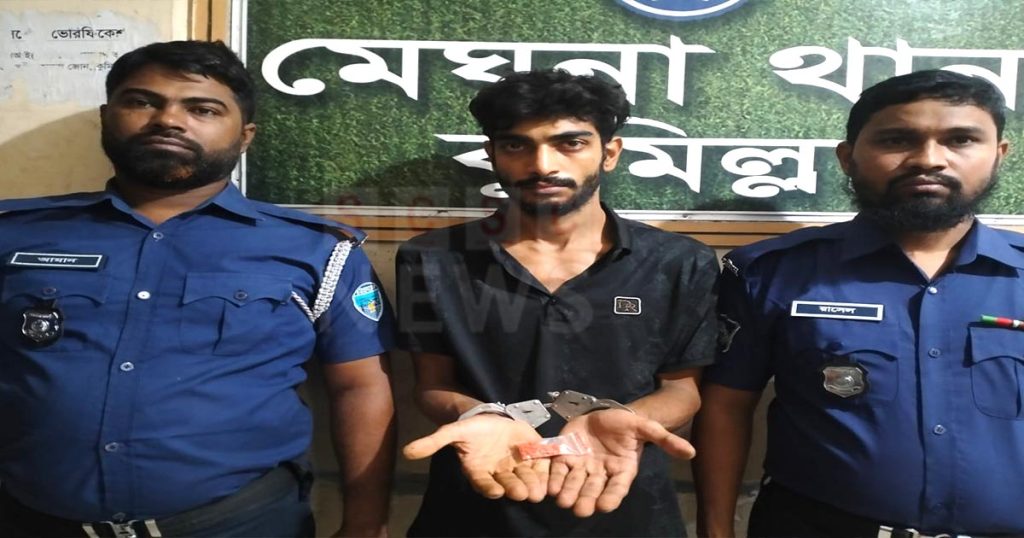 মেঘনায় পেশাদার ইয়াবা ব্যবসায়ী সোহাগ গ্রেপ্তার