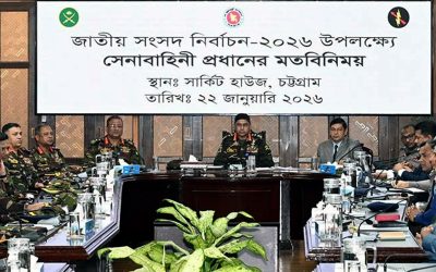 নির্বাচন ঘিরে সেনাপ্রধান মাঠে