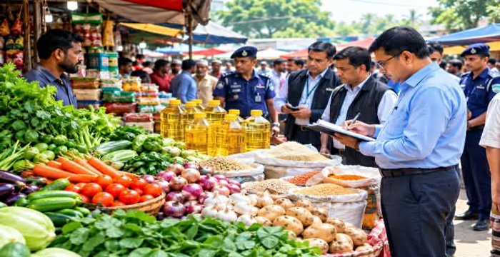 বাজার নিয়ন্ত্রণে ঢাকা জুড়ে র‌্যাবের অভিযান: অসাধু ব্যবসায়ীদের জরিমানা