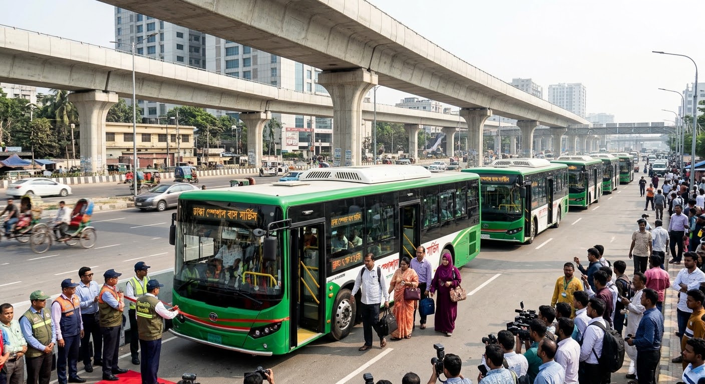 ঢাকা শহরে যানজট কমাতে ৫ রুটে নামছে স্পেশাল বাস