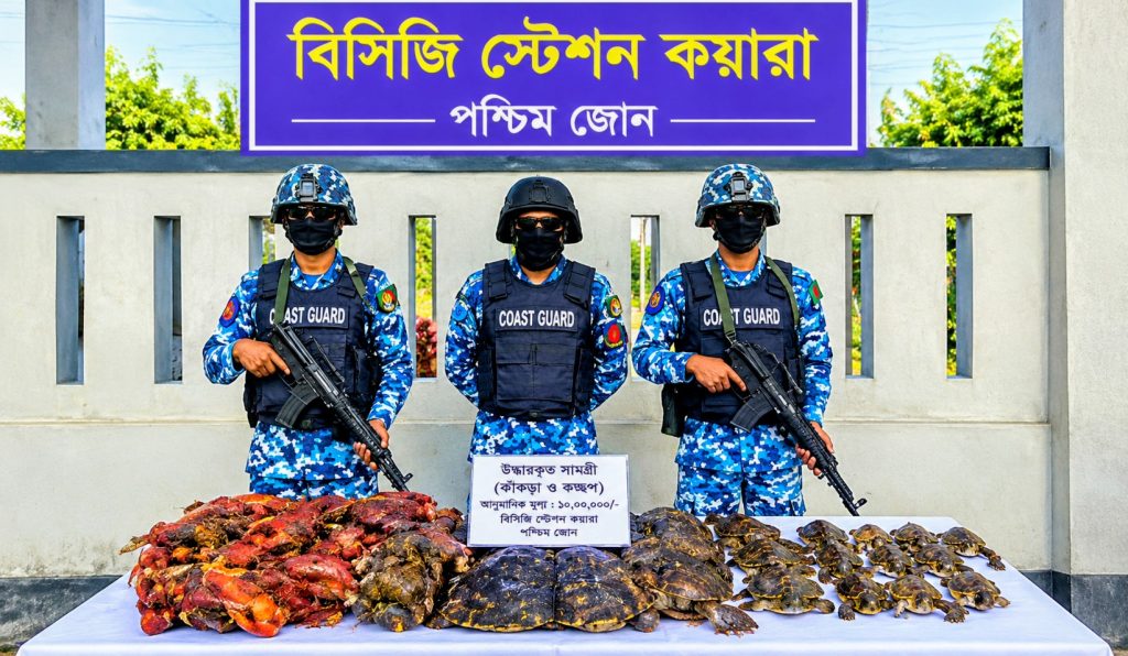 সুন্দরবনে হরিণ শিকারিদের ফেলে যাওয়া মাংস ও চামড়া জব্দ
